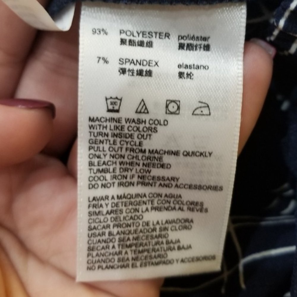 Nautica checkered dress pants in navy and white size M (31) - Picture 5 of 8